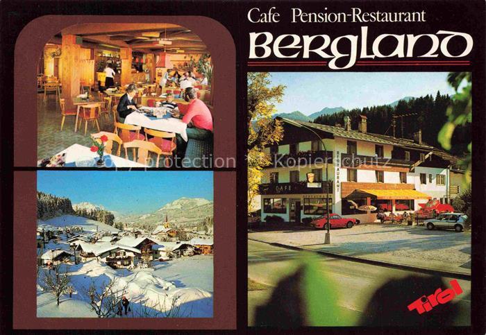 Fieberbrunn Kitzbuehel Tirol AT Bergland Café-Restaurant Pension Gaststube Winte