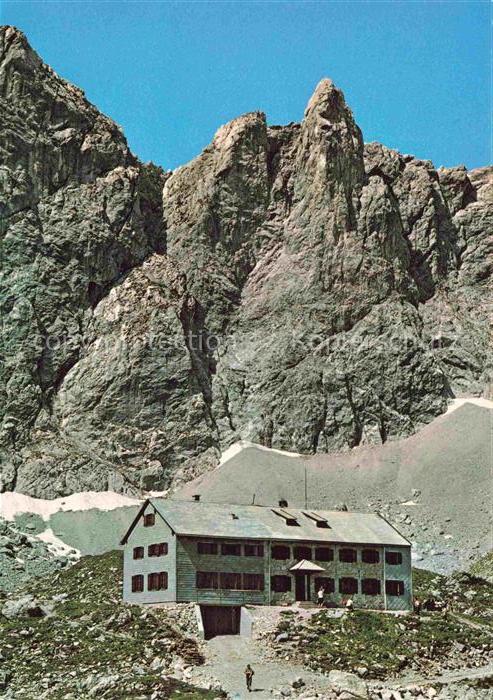 Lamsenjochhuette 2501m Lamsenhuette Tirol AT Lamsenjochhuette Huette Huettenturm