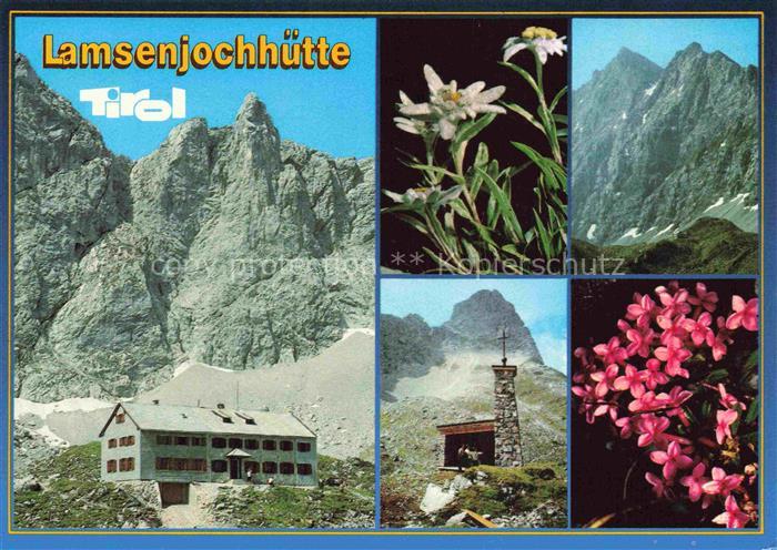 Lamsenjochhuette 2501m Lamsenhuette Tirol AT Lamsenjochhuette Huette Lamsenspitz
