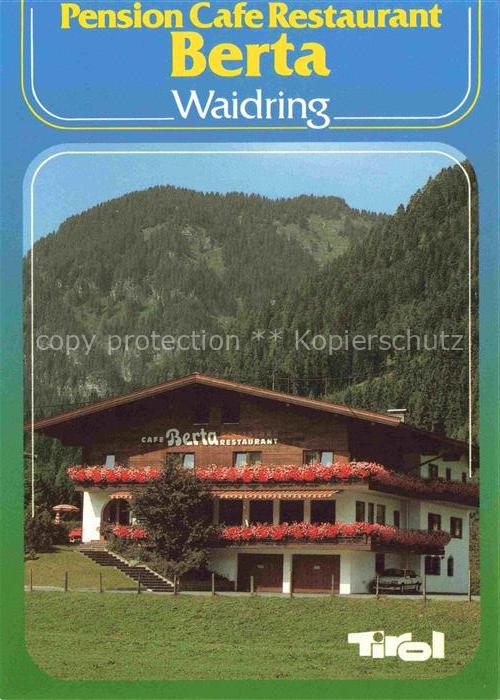 Waidring Tirol AT Pension-Café-Restaurant-Berta Pension Café Bergwald Blumenbalk