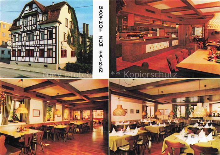Aalen BW Gasthof-zum-Falken Fachwerkhaus Bar Restaurant Schubartstrasse Rettenma