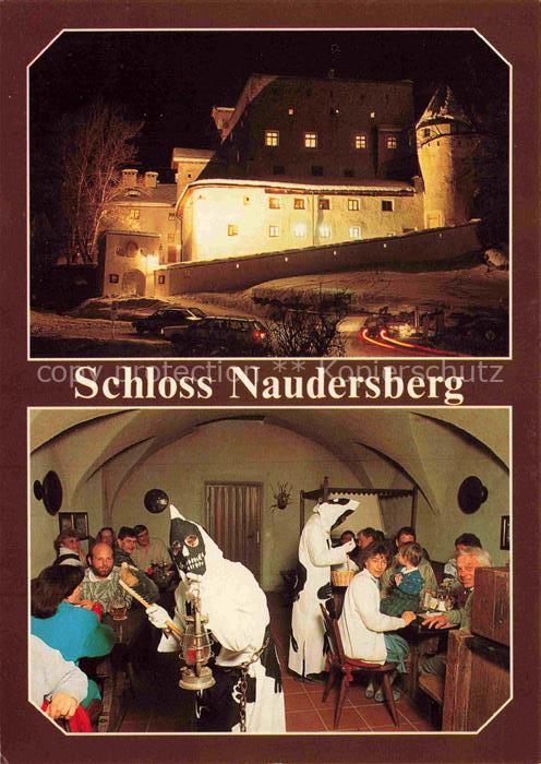Naudersberg Nauders Tirol AT Schloss-Naudersberg Burg Nachtaufnahme Restaurant C