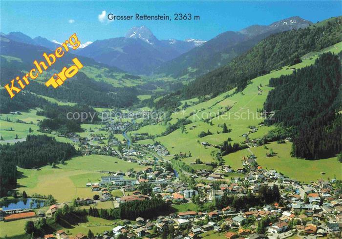 Kirchberg Tirol AT Grosser-Rettenstein Kitzbueheler-Alpen Luftaufnahme Bergtal F