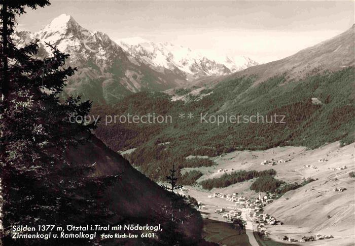 Rechenau Soelden Tirol AT oetztal Noederkogl Zirmenkogl Ramolkogl Berge Tal Wald