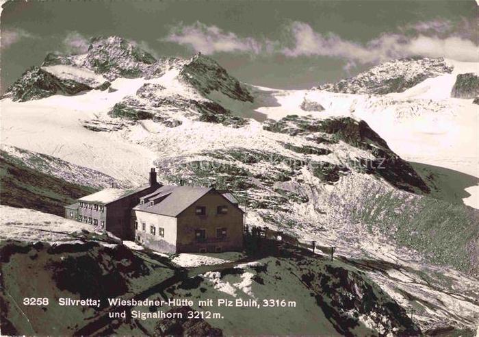 Wiesbadnerhuette Wiesbadener Huette 3316m Montafon AT Silvretta Wiesbadner-Huett