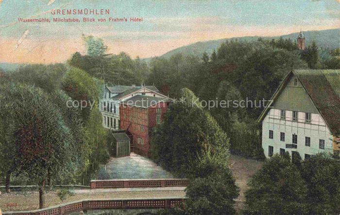 Malente-Gremsmuehlen Ostholstein Wassermuehle Milchstube Frahm s-Hotel Wald Hueg