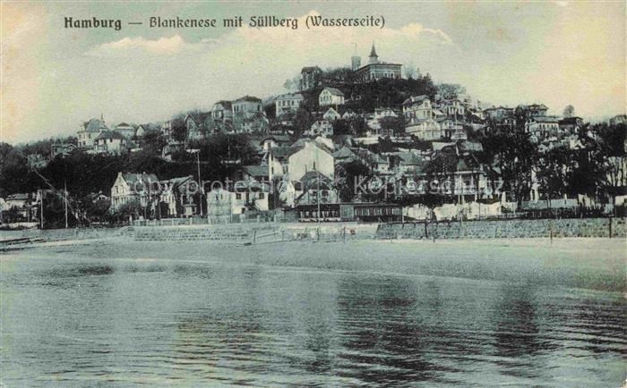 Blankenese Hamburg Suellberg Elbe Wasserseite Villen Hang Ufer Turm