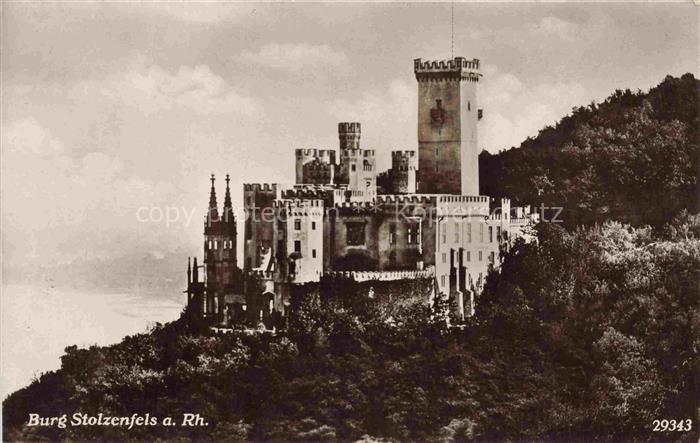 Kapellen-Stolzenfels KOBLENZ Rheinland-Pfalz Burg-Stolzenfels Rhein Schloss Berg
