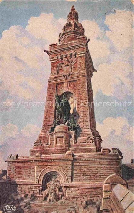 Kyffhaeuserdenkmal Bad Frankenhausen Thueringen Kyffhaeuser-Denkmal Kaiser-Wilhe