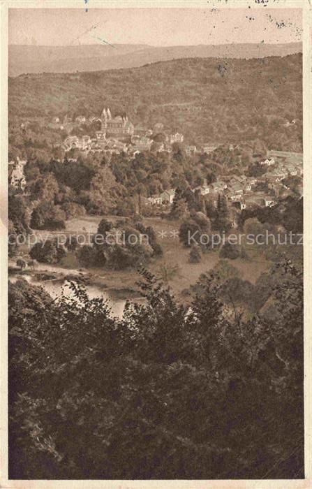 Mettlach Merzig-Wadern Saarland Saartal Panorama Fluss Wald Kirche Daecher Huege