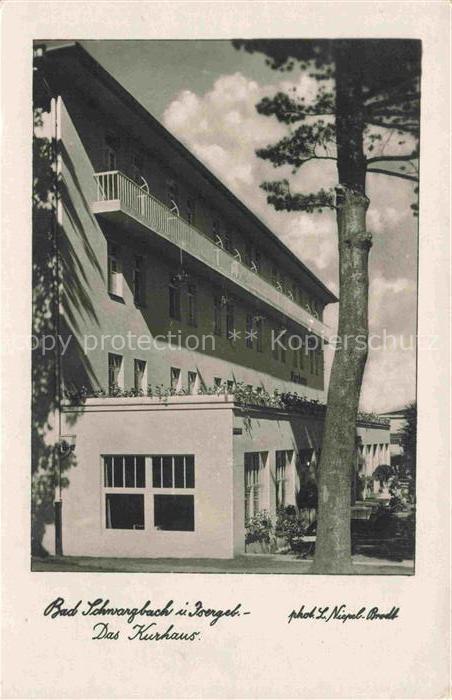 Schwarzbach Bad Kurhaus Bad Balkon Baeume Kurort Isergebirge Modernismus