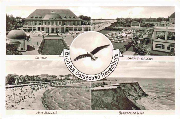 TRAVEMueNDE Ostseebad Casino Casino-Garten Strand Brodtener-Ufer Ostsee Strandko