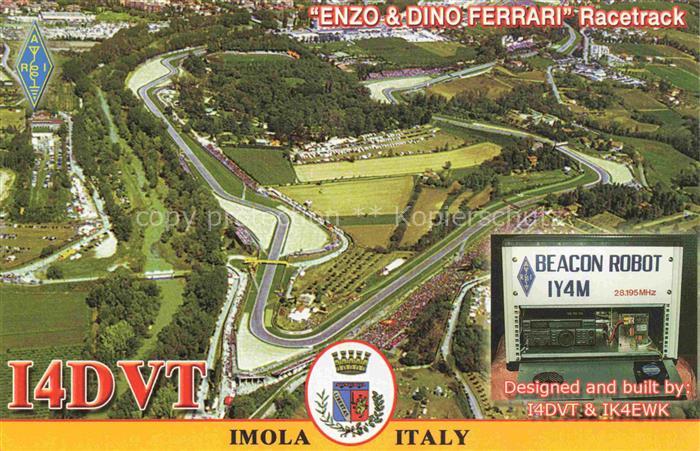 Imola Emilia-Romagna IT Enzo-Dino-Ferrari-Racetrack Fliegeraufnahme Rennstrecke