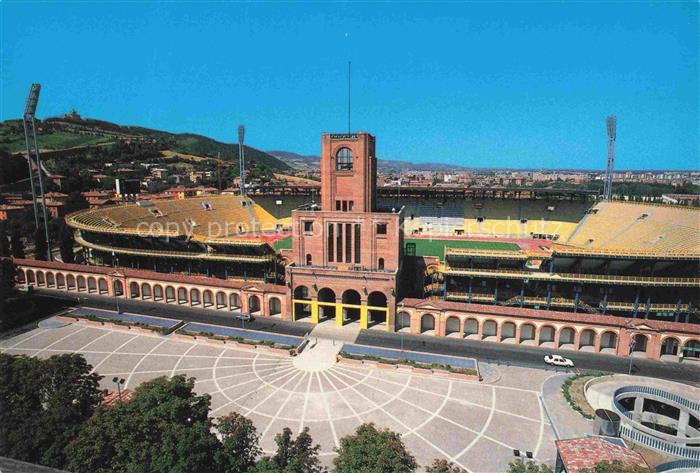 BOLOGNA IT Stadio-R-Dallara Piazza-della-Pace Fussballstadion Fliegeraufnahme Tr