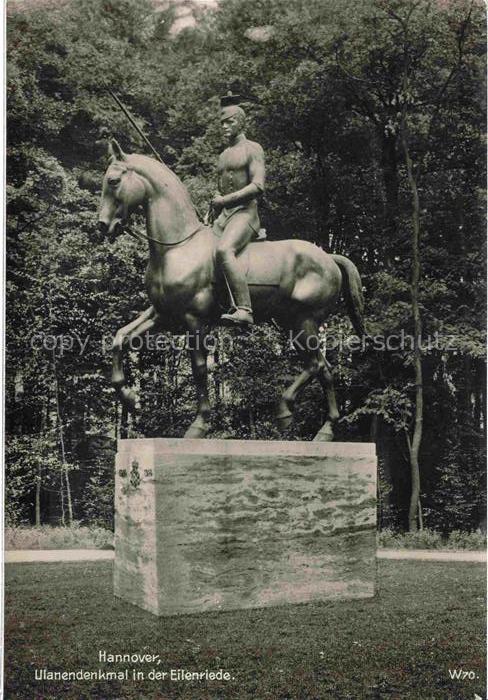 Badenstedt HANNOVER Ulanendenkmal Eilenriede Reiterstandbild Denkmal Park Baeume