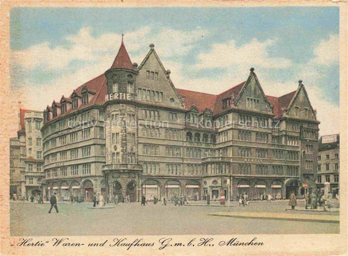 Allach MueNCHEN Bayern Hertie Kaufhaus Waren-und-Kaufhaus Fassade Passanten Stra