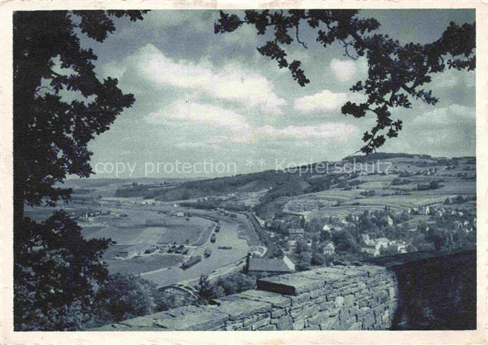 Vlotho Weser Herford NRW Vlotho-an-der-Weser Blick-vom-Amtshausberg Weser Fluss