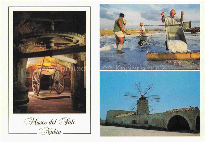 Nubia Paceco TRAPANI Sicilia IT Museo-del-Sale Saline Salzgewinnung Windmuehle H