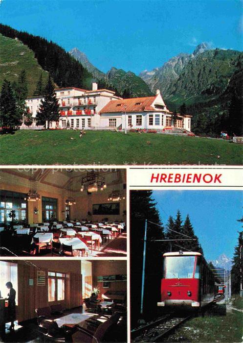 Hrebienok Vysoke Tatry Tatralomnitz Poprad SK Zotavovna-ROH Hotel Speisesaal Lou