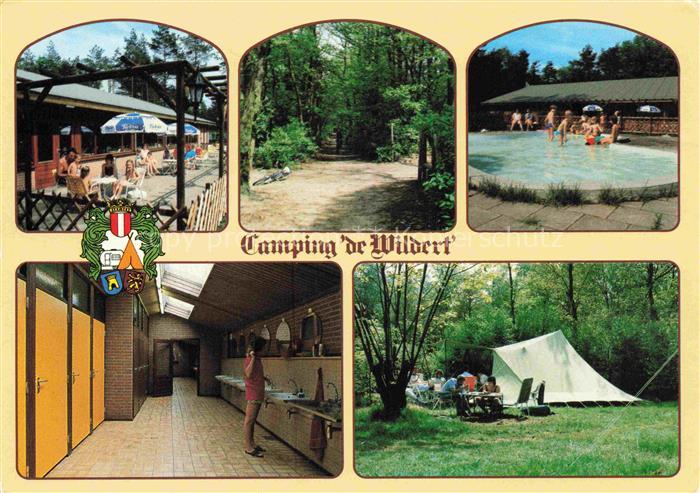 Bosschenhoofd Noord-Brabant NL Camping-de-Wildert Restaurant Wald Schwimmbad San