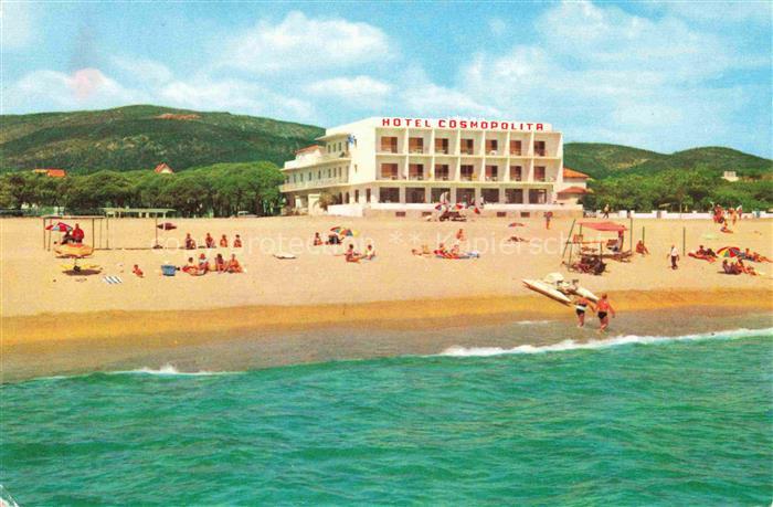 Playa de Aro Girona Cataluna ES Hotel-Cosmopolita Strand Strand-Liegestuehle Cos