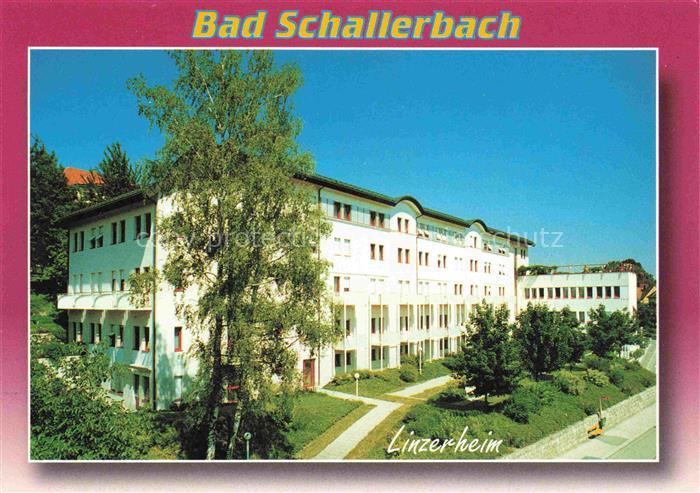 Bad Schallerbach Oberoesterreich AT Linzerheim Kurgebaeude Park Baeume Kurgarten