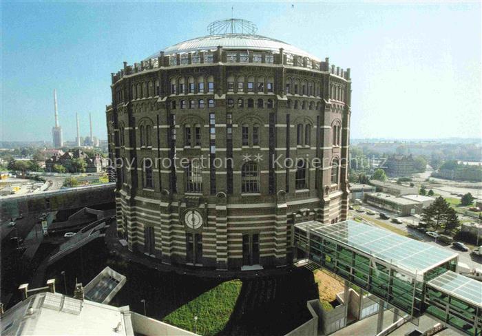 WIEN AT Gasometer Rundbau Ziegelarchitektur Glasdach Industriedenkmal Simmering