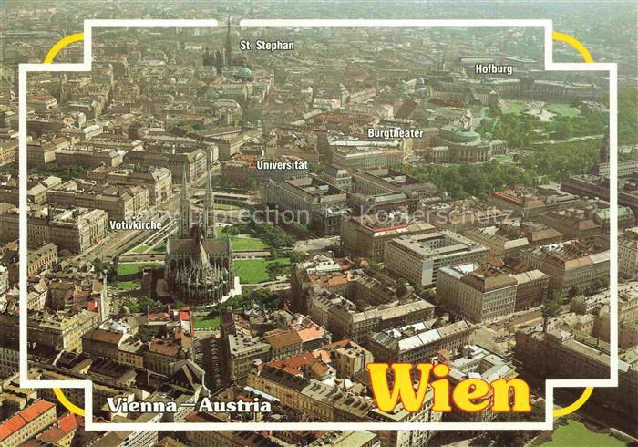 WIEN AT Votivkirche Universitaet Burgtheater Hofburg St-Stephan Rathaus Fliegera