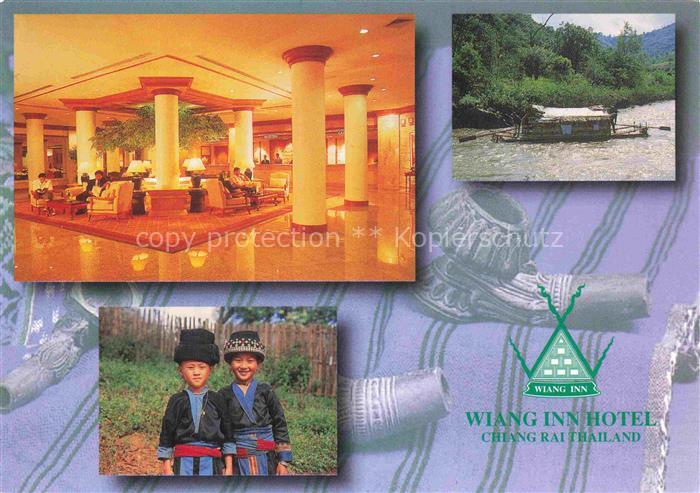 Chiang Rai Thailand Wiang-Inn-Hotel Hotellobby Phaholyothin-Road Bergvolk-Kinder