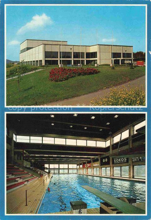 Kuopio Suomi Uimahalli Schwimmhalle Hallenbad Gebaeude Sportanlage Schwimmbecken