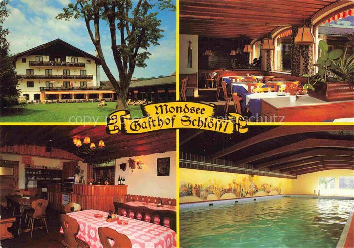 Mondsee Salzkammergut Oberoesterreich AT Gasthof-Schloessl Hallenbad Hotel Resta