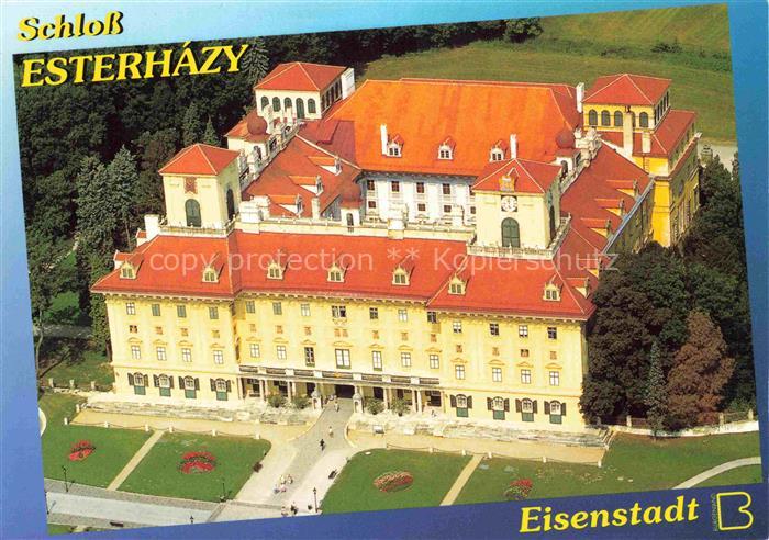 Eisenstadt Burgenland AT Schloss-Esterházy Fliegeraufnahme Barockschloss Park Ha