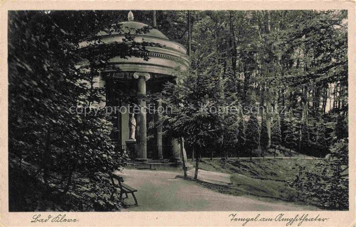 Bad Cleve KLEVE Amphitheater Tempel Saeulen Skulptur Wald Park Bank