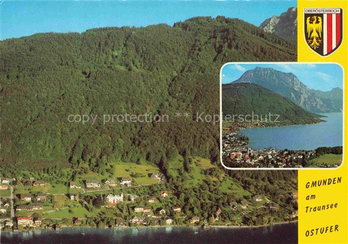Gmunden Traunsee Salzkammergut Oberoesterreich AT Traunsee Traunstein Ostufer Be