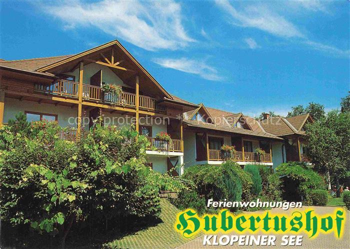 Seelach Klopeinersee St Kanzian Kaernten AT Hubertushof Ferienwohnungen Seenweg