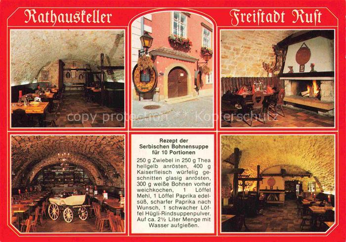 Rust am See Neusiedlersee Burgenland AT Rathauskeller Rathausplatz Gewoelbe Rest