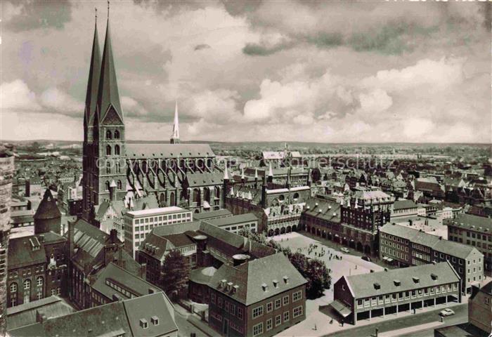 Brodten LueBECK St-Marien Marktplatz Rathaus Doppelturm Kirche Stadtansicht Daec