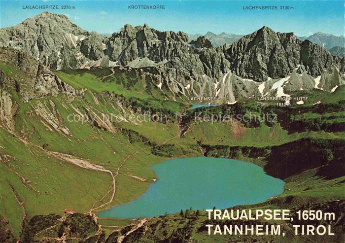 Tannheim 1097m Tirol AT Traualpsee Vilsalpsee Lachensee Landsberger-Huette Laila