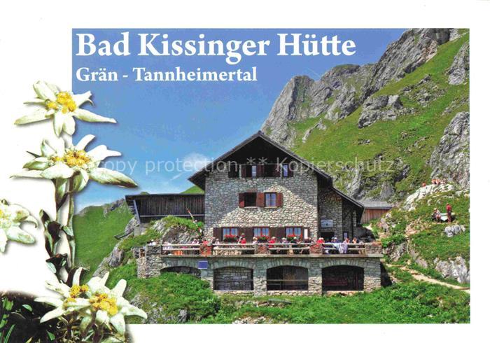 Bad-Kissinger-Huette 1800m Reutte Tirol AT Bad-Kissinger-Huette Aggenstein Edelw