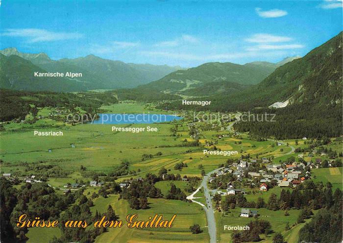 Presseggersee Villach Kaernten AT Pressegger-See Gailtal Karnische-Alpen Hermago