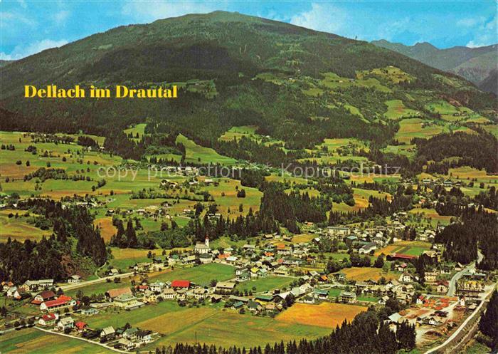 Dellach Drautal Kaernten AT Drautal Campingplatz Waldfreibad Berge Wiesen Herbst