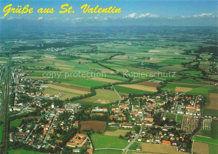St Valentin Mostviertel-Eisenwurzen Niederoesterreich AT Ortschaft Kirche Felder