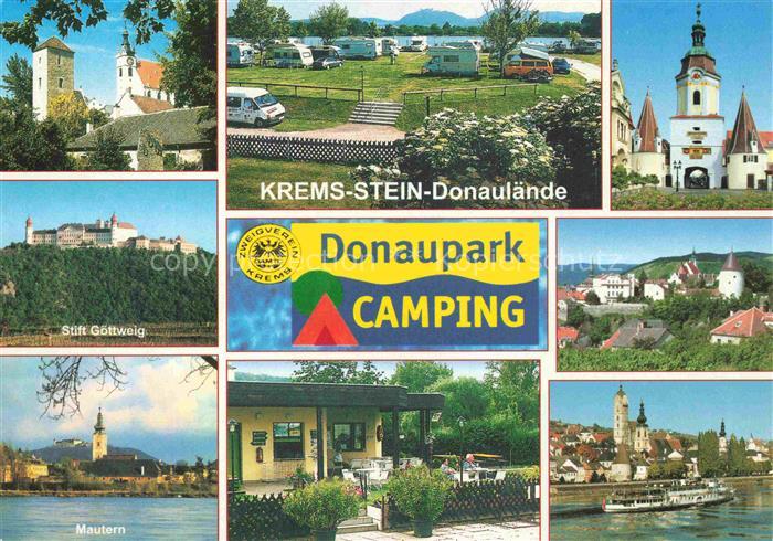 Krems Donau Waldviertel Niederoesterreich AT Campingplatz Donau Stift-Goettweig