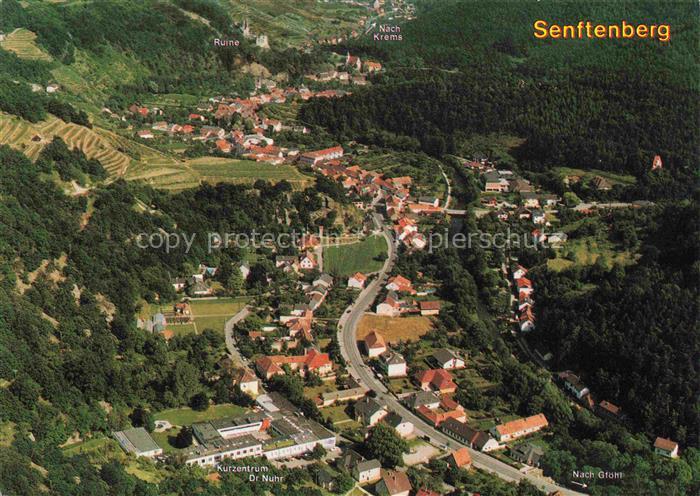 Senftenberg Kremstal Niederoesterreich AT Fliegeraufnahme Ruine Kremstal Kurzent