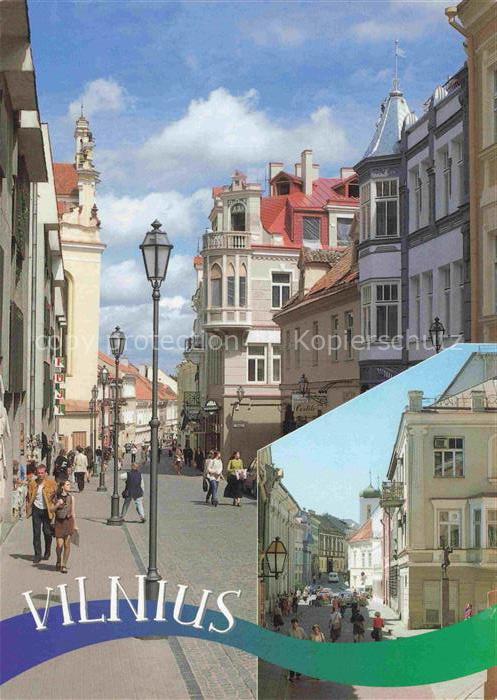 VILNIUS Wilna Wilno Lithuania Pilies-gatvė Šv-Jono-gatvė Altstadt Fussgaengerzon