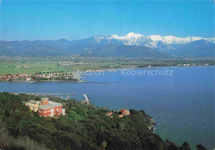 Bocca di Magra LA SPEZIA Liguria IT Monastero-Santa-Croce Carmelitani Bucht Meer