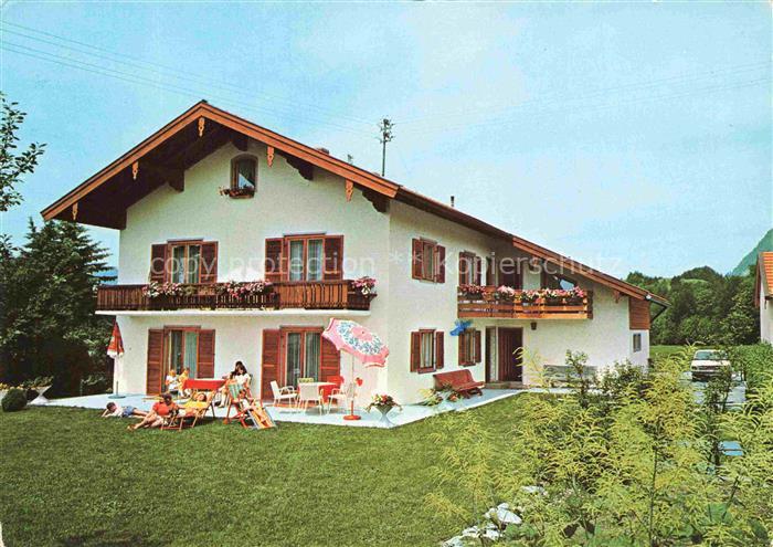 Unterwoessen Bayern Haus-Auracher Ferienhaus Balkon Terrasse Garten Liegestuehle