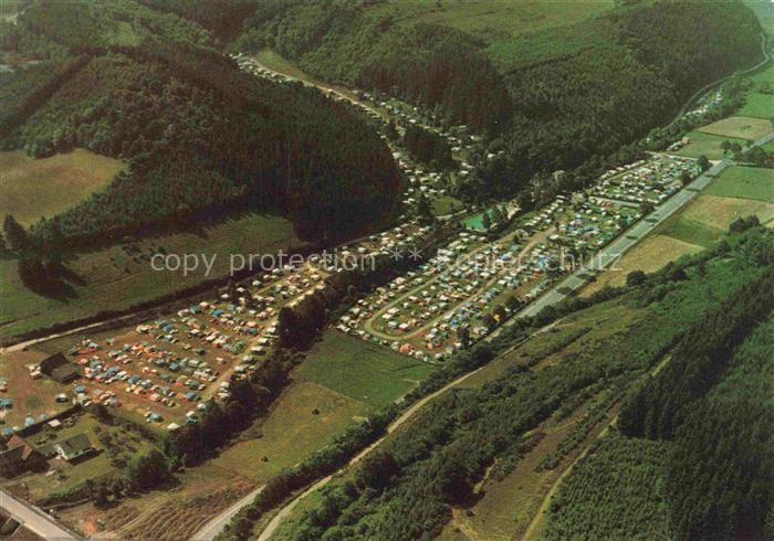 Hellenthal Eifel Euskirchen NRW Campingplatz Schwimmbad Fliegeraufnahme Eifel Wa