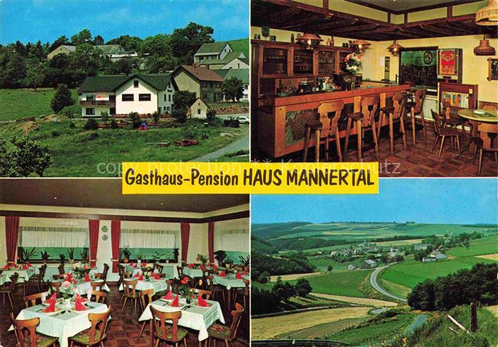 Binscheid Gasthaus-Pension Haus-Mannertal Gaststube Speisesaal Suedeifel Landsch