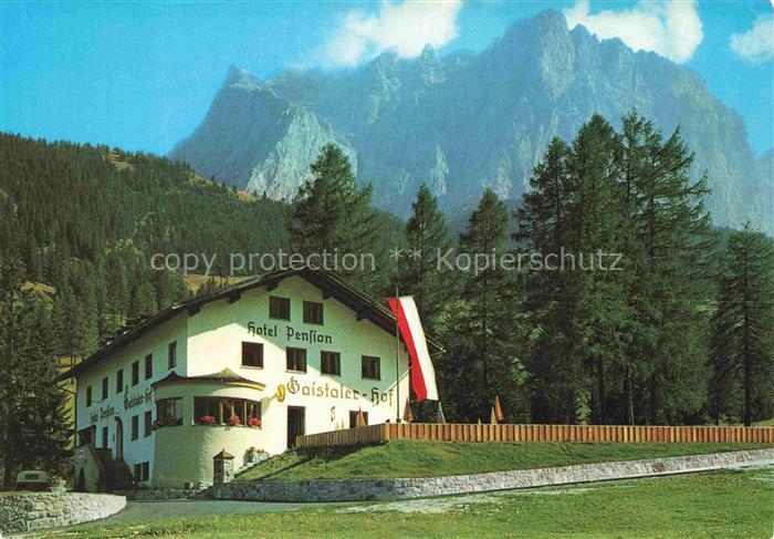 Ehrwald Tirol AT Hotel-Pension Gaistaler-Hof Gondellift Berge Alpen Wald Zugspit